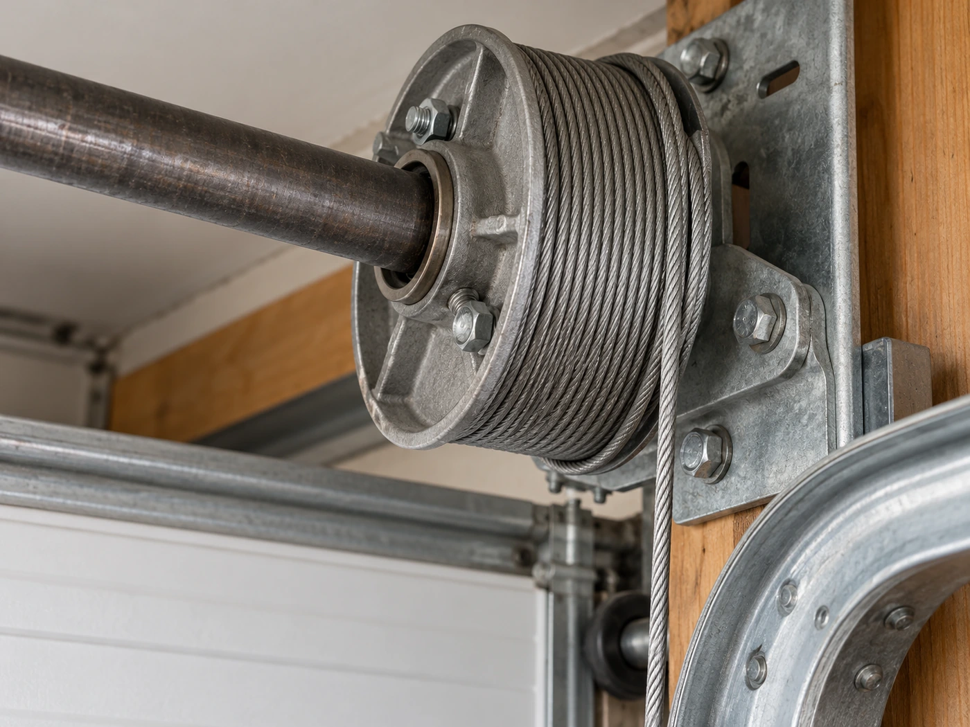 Garage Door Cable Repair Architectural Illustration