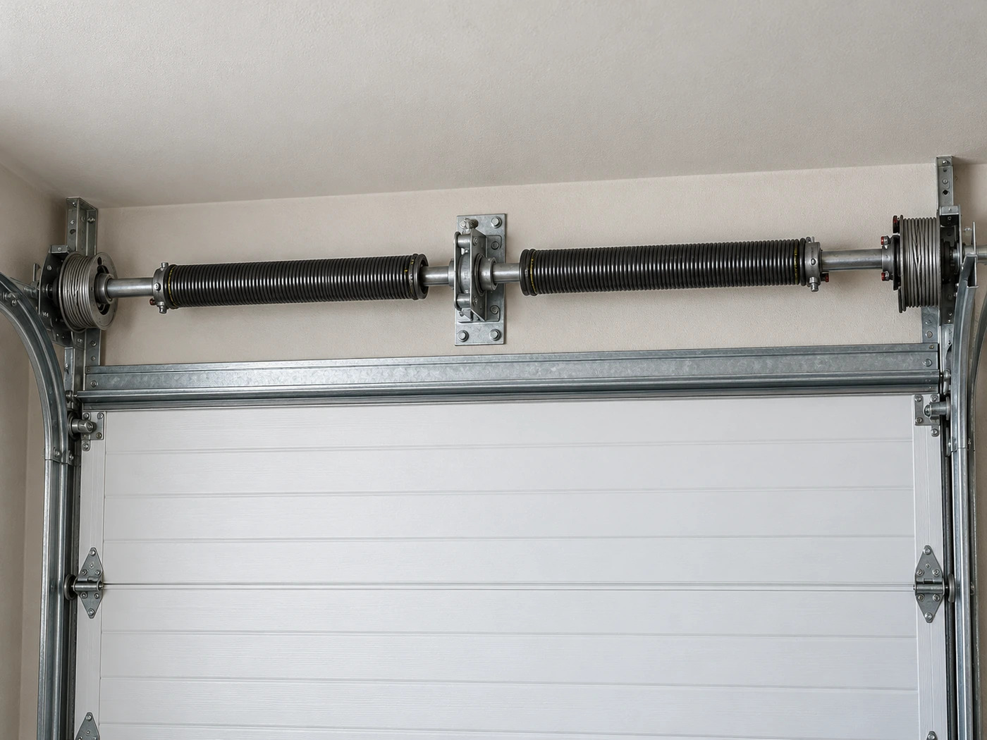 Garage Door Spring Replacement Architectural Illustration